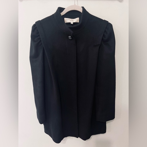 Bert Newman Jackets & Blazers - Vintage Bert Newman Wool Coat – Classic Black – Size 10 Petite